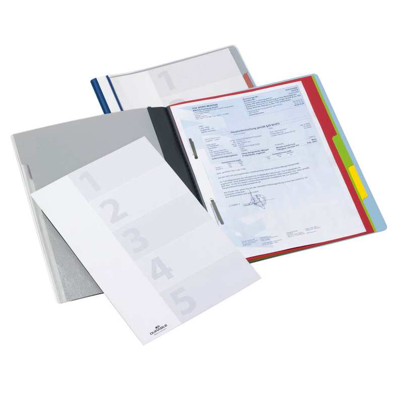 DURABLE Personalhefter DIVISOFLEX® Kunststoff blau DIN A4 5x kaufmännische Heftung, 1 St.
