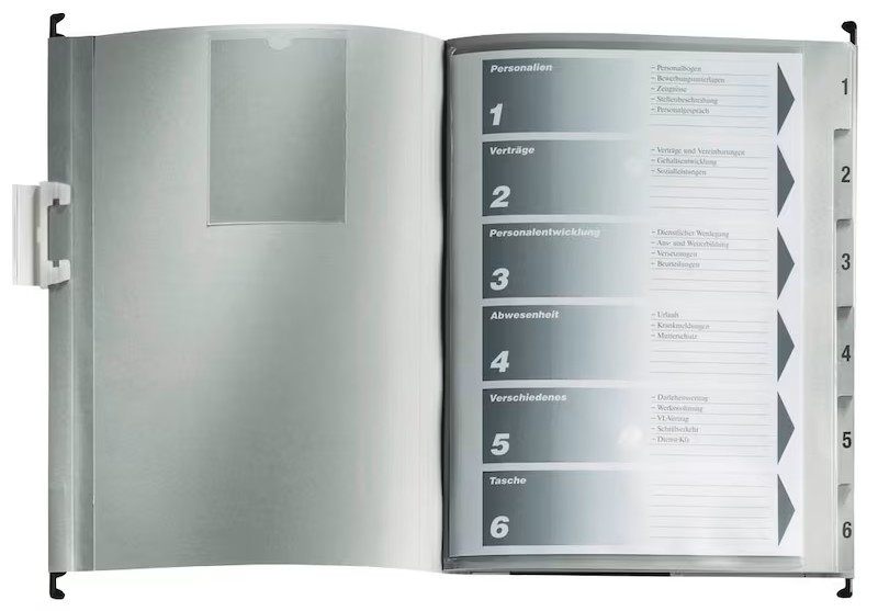 LEITZ Personalmappe Personalakte grau, 1 St.