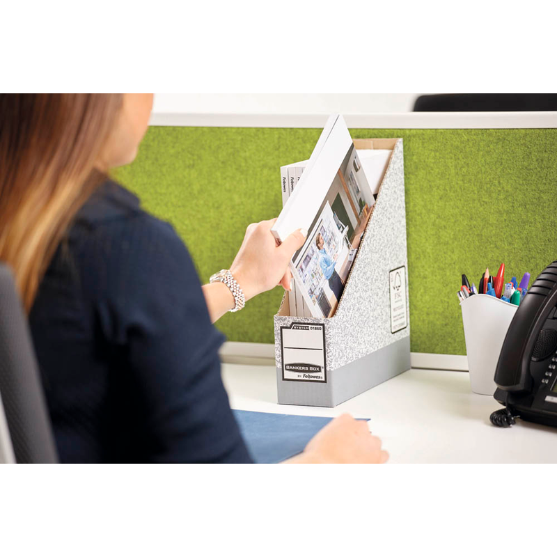 Bankers Box Archiv-Stehsammler grau, 10 St.