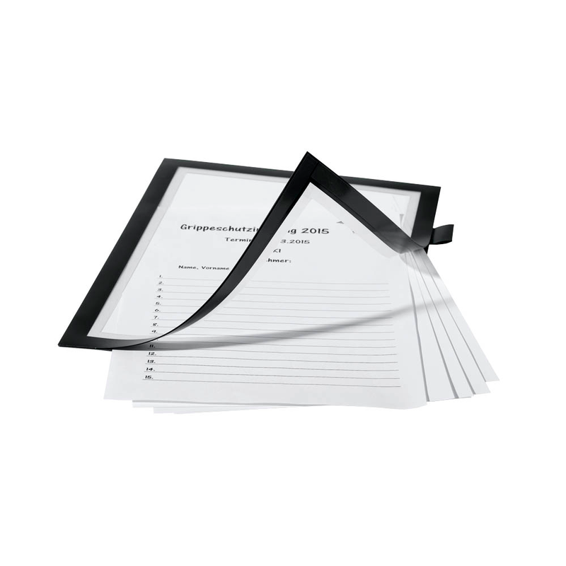 DURABLE Magnetrahmen selbstklebend DURAFRAME NOTE schwarz A4, 1 St.