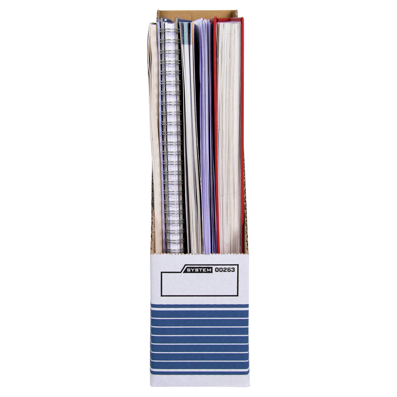 Bankers Box Archiv-Stehsammler Bankers Box weiß/blau, 10 St.