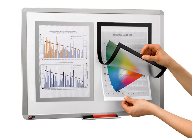 DURABLE Magnetrahmen DURAFRAME® MAGNETIC A4 silber A4, 5 St.