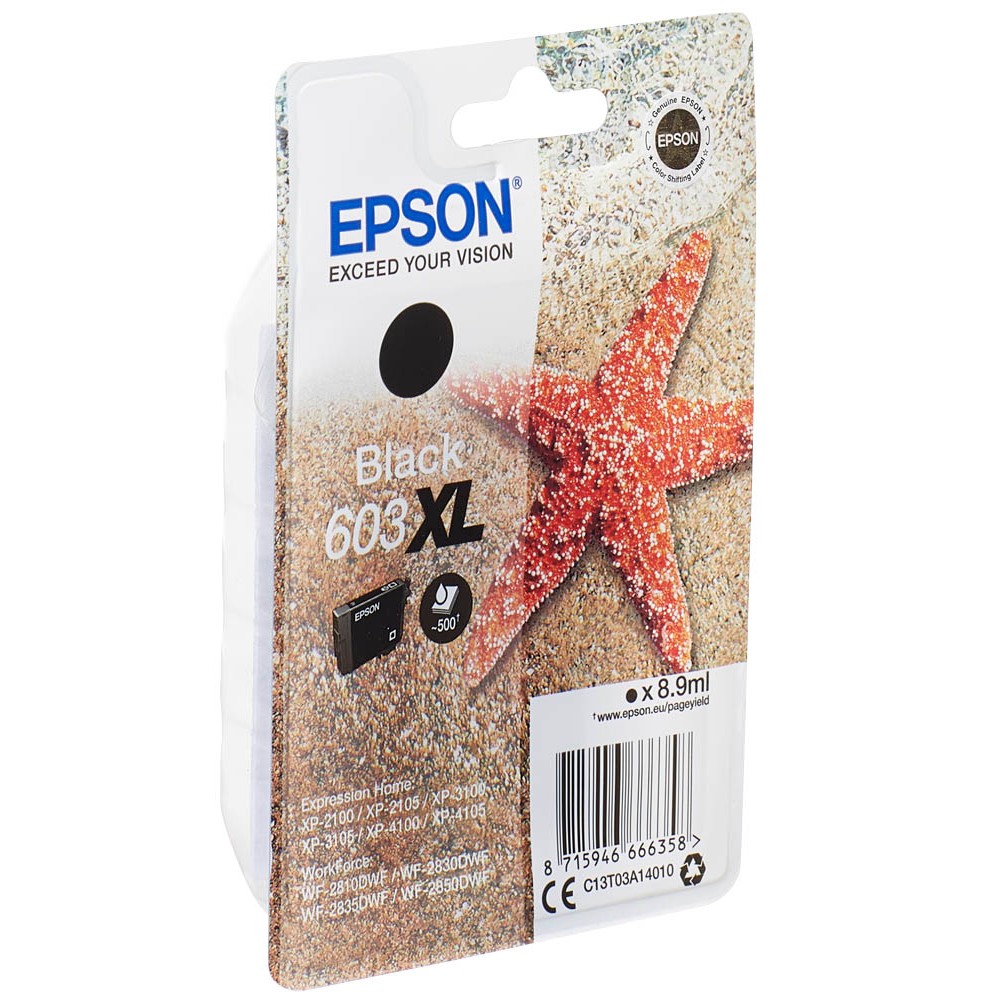 Epson 603 XL / C13T03A14010 Tinte Black