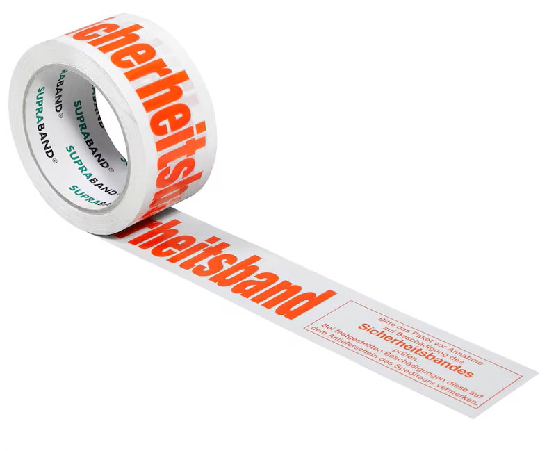 SUPRA Warnklebeband Sicherheitsband rot/weiß 50,0 mm x 66,0 m 1 Rollen