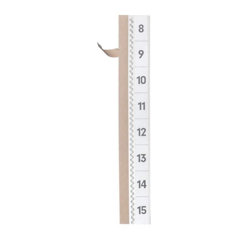 DURABLE Vollsichtreiter selbstklebend TABFIX transparent, 5 St.