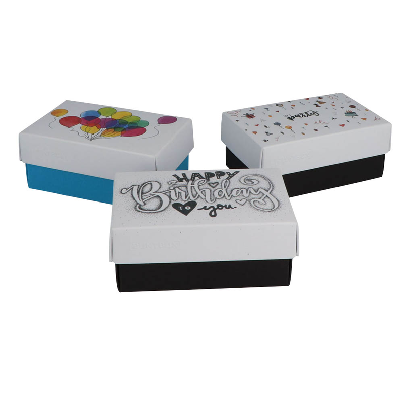 BUNTBOX Geburtstag M Geschenkboxen-Set weiß, 3 St.