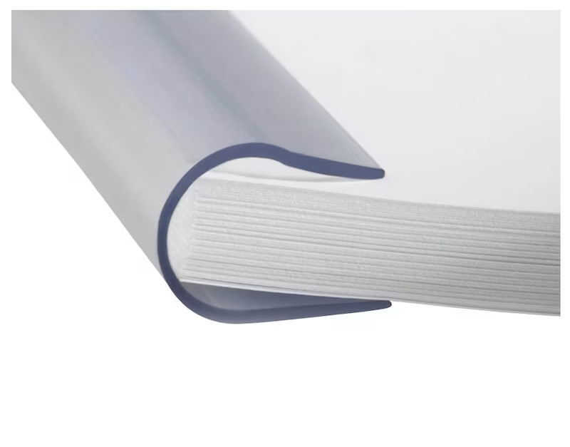 DURABLE Klemmschienen transparent DIN A4 90 Blatt, 25 St.