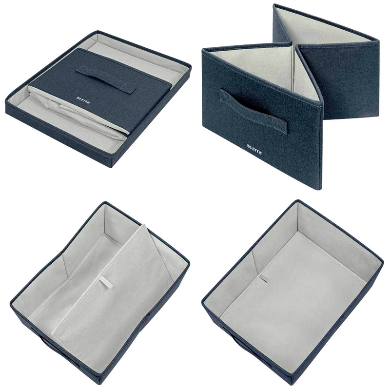 LEITZ Aufbewahrungsboxen grau 28,5 x 38,0 x 20,3 cm, 2 St.