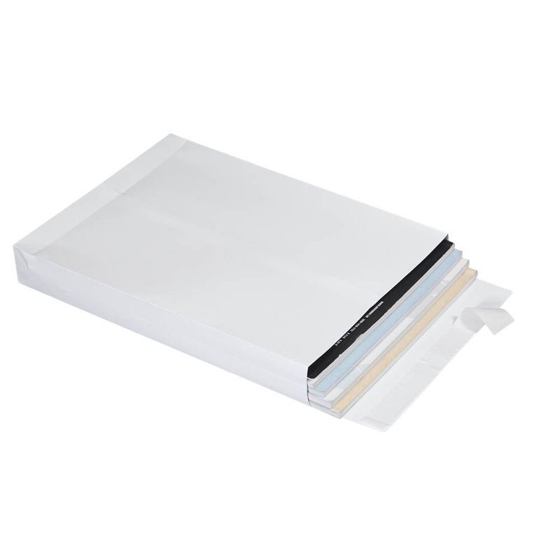 dundee Faltentaschen DIN C4 ohne Fenster weiß mit 4,0 cm Falte, 10 St.