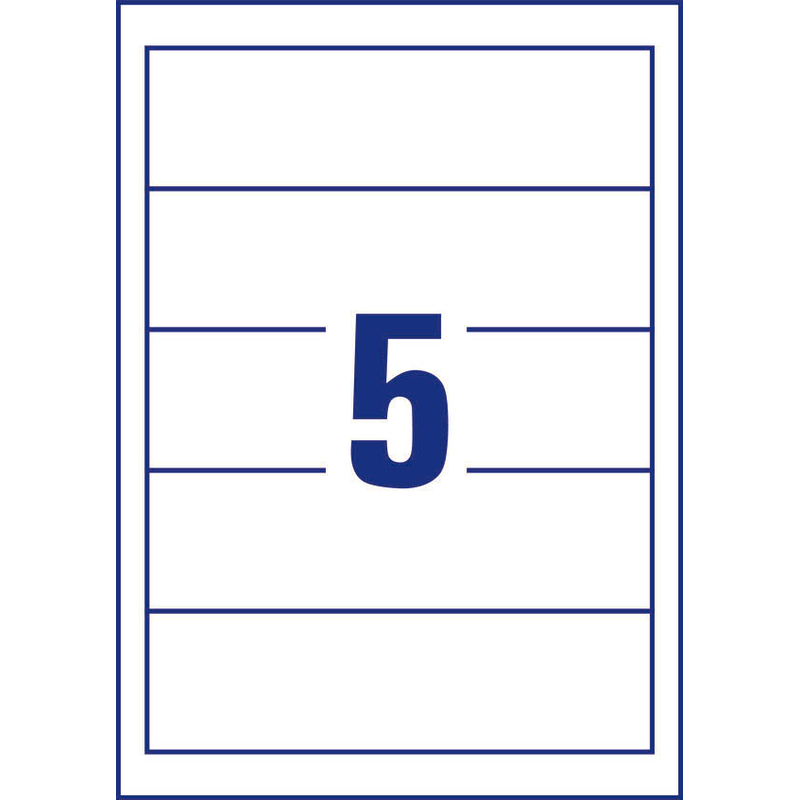 AVERY Zweckform Einsteck-Rückenschilder weiß für 7,0 - 8,0 cm Rückenbreite, 50 St.