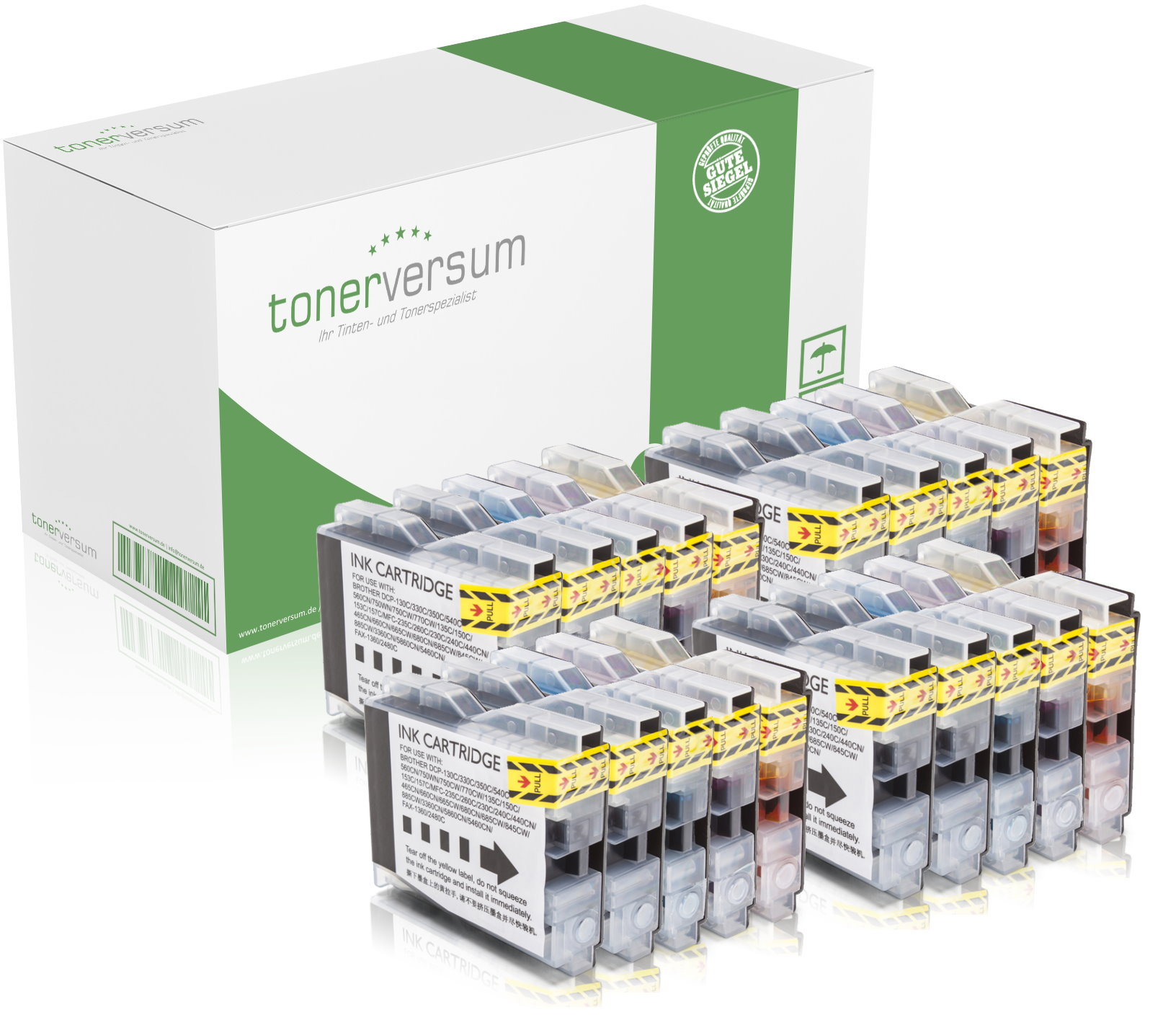 Alternativ zu Brother LC-970 Tinten Multipack CMYK (20er Set)