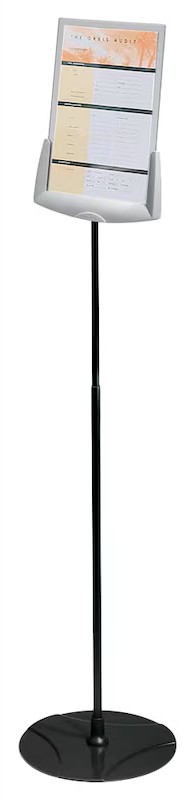 DURABLE Sichttafelsystem SHERPA 558957 DIN A4 grau mit 1 St. Sichttafeln, 1 St.