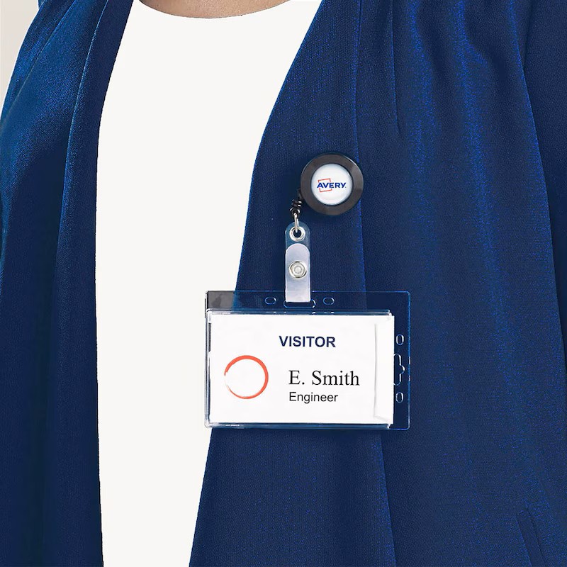 AVERY Zweckform Namensschilder mit Clip 90,0 x 54,0 mm, 10 St.