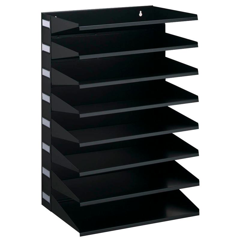 DURABLE Sortierstation schwarz mit 8 Fächern