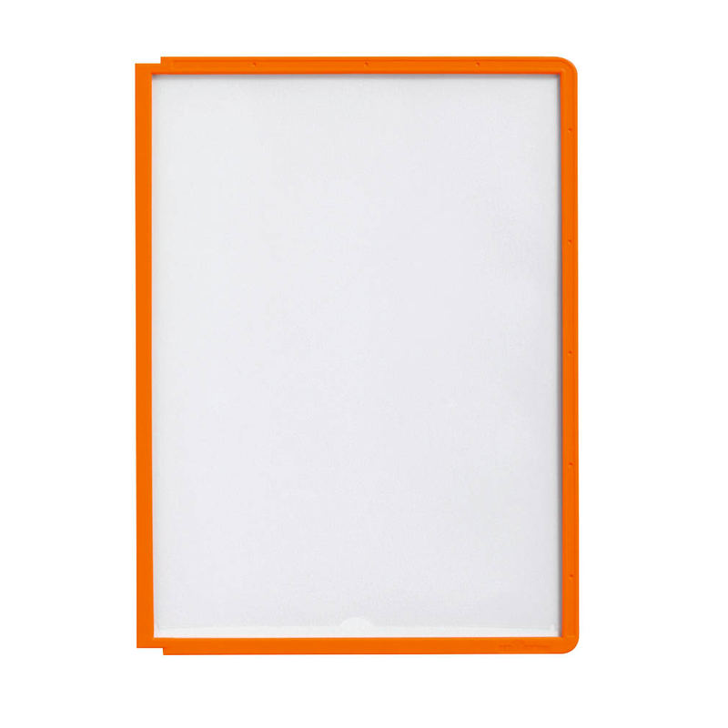 DURABLE Sichttafeln SHERPA® PANEL DIN A4 orange, Öffnung oben, 5 St.