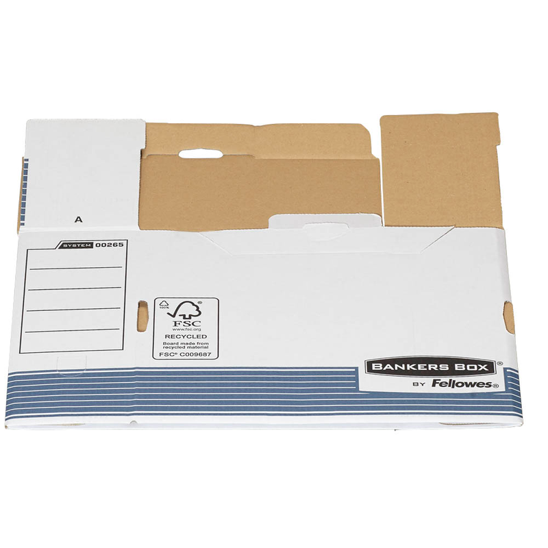 Bankers Box Archivboxen Bankers Box weiß/blau 10,8 x 26,5 x 32,7 cm, 10 St.