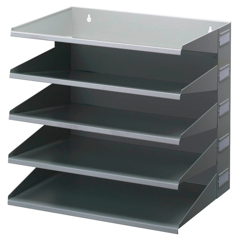 DURABLE Sortierstation grau mit 5 Fächern