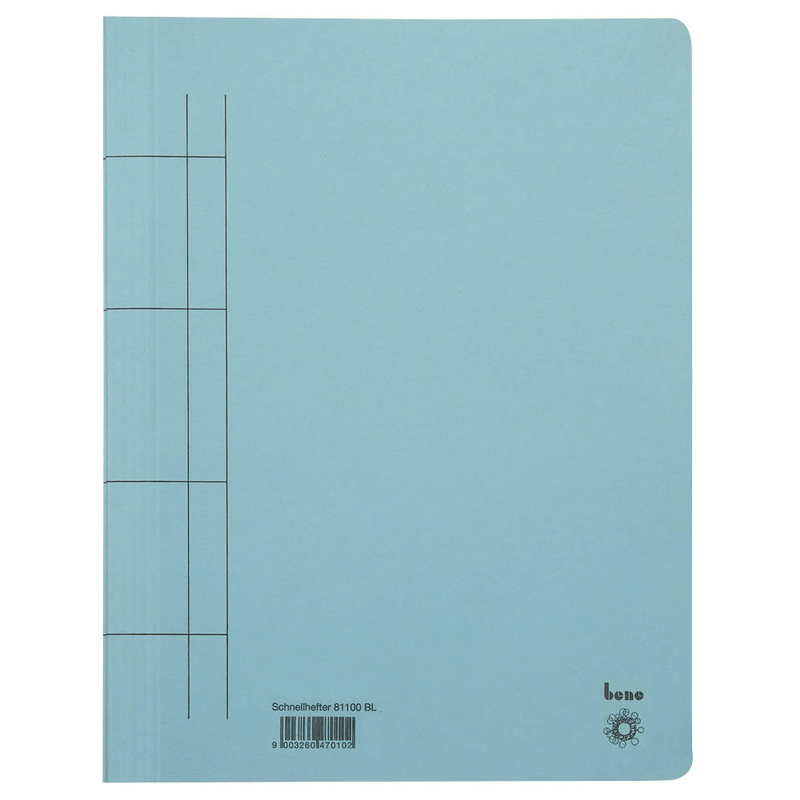 bene Schnellhefter Karton blau DIN A4, 25 St.
