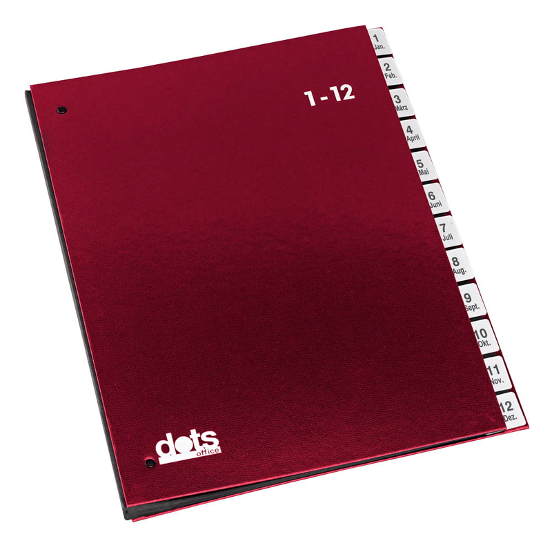 dots Pultordner 1-12, Jan.-Dez. rot, 1 St.