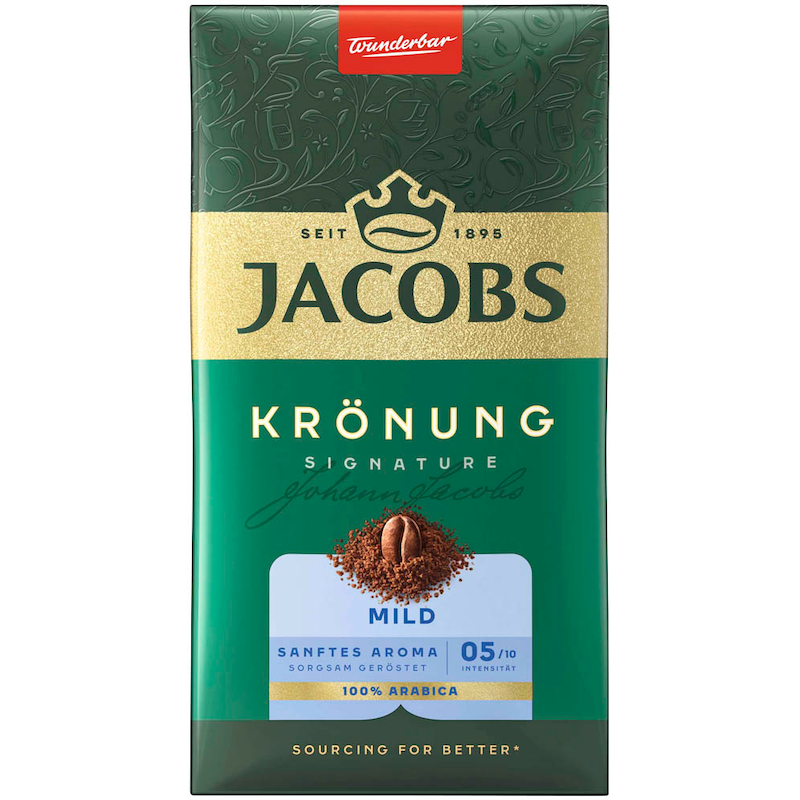 JACOBS Krönung MILD Kaffee, gemahlen, Arabicabohnen mild, 500,0 g