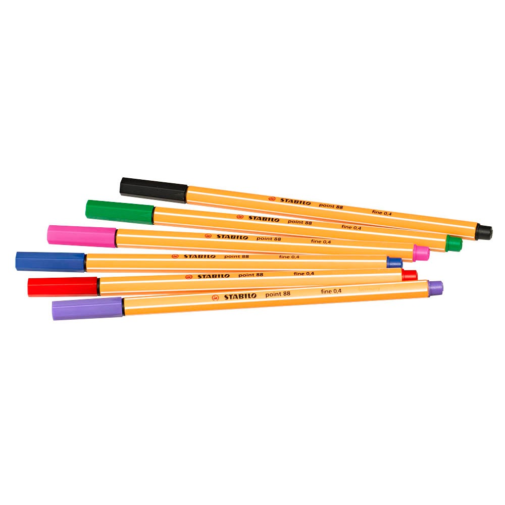 Stabilo point 88 Fineliner farbsortiert (6er Pack)