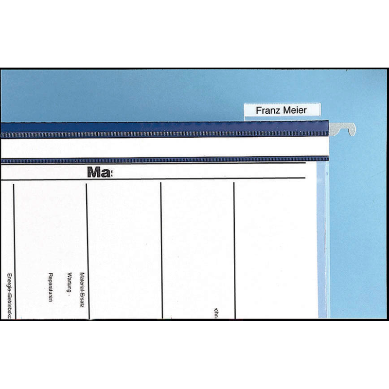 DURABLE Personalhefter Kunststoff blau DIN A4 5x kaufmännische Heftung, 1 St.