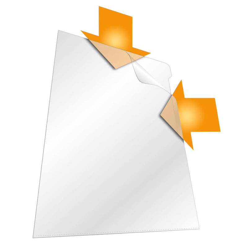 DURABLE Sichthüllen DIN A4 transparent genarbt 0,11 mm, 100 St.