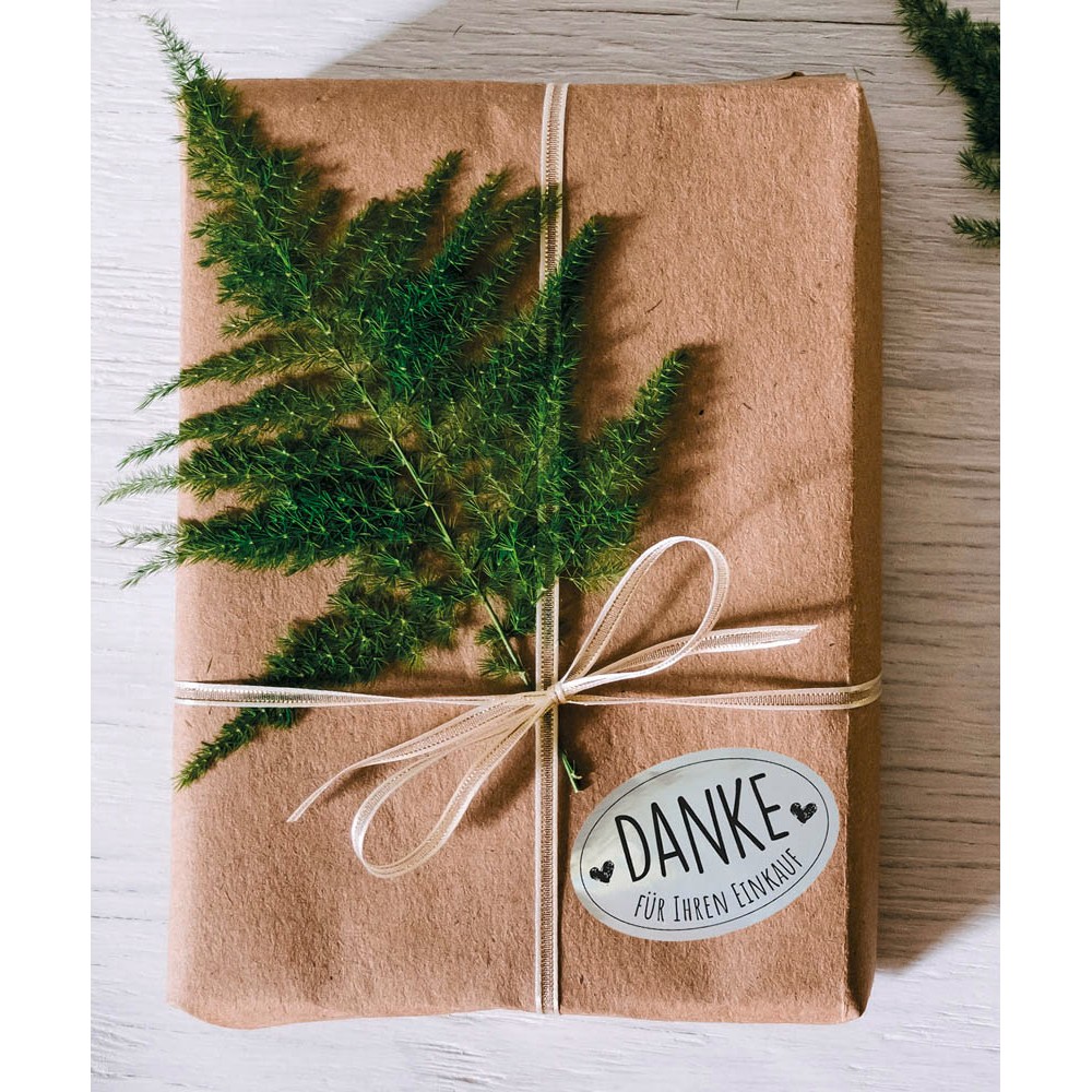 Avery Zweckform 3844 Danke für Ihren Einkauf Aufkleber (1 Rolle a 200 Stück)