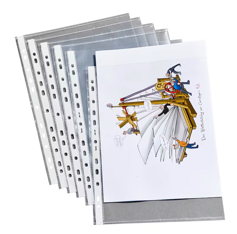 bene Prospekthüllen DIN A4 glasklar glatt 0,10 mm, 100 St.