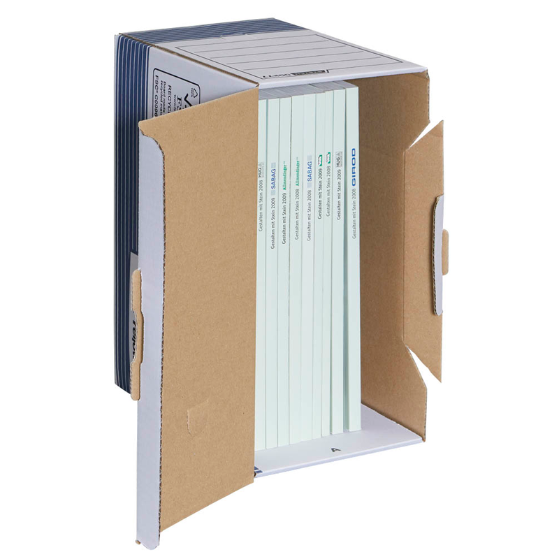 Bankers Box Archivboxen Bankers Box weiß/blau 15,5 x 26,5 x 32,7 cm, 10 St.