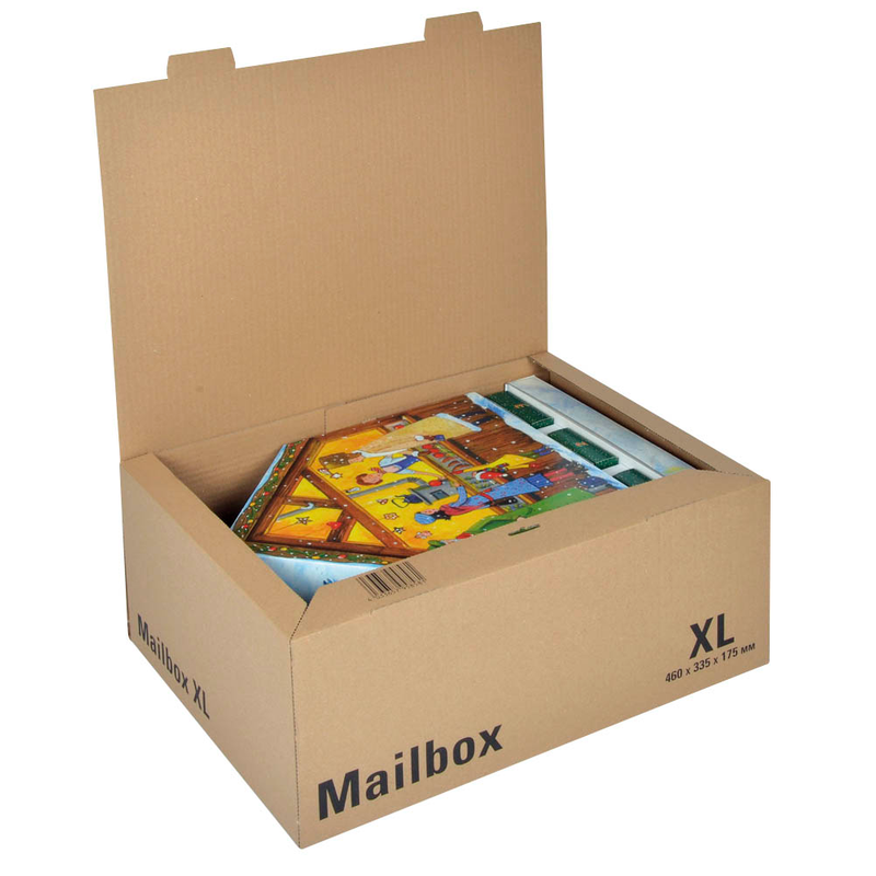 ColomPac® Versandkartons CP 098 Mailbox XL 46,5 x 34,9 x 18,4 cm, 10 St.