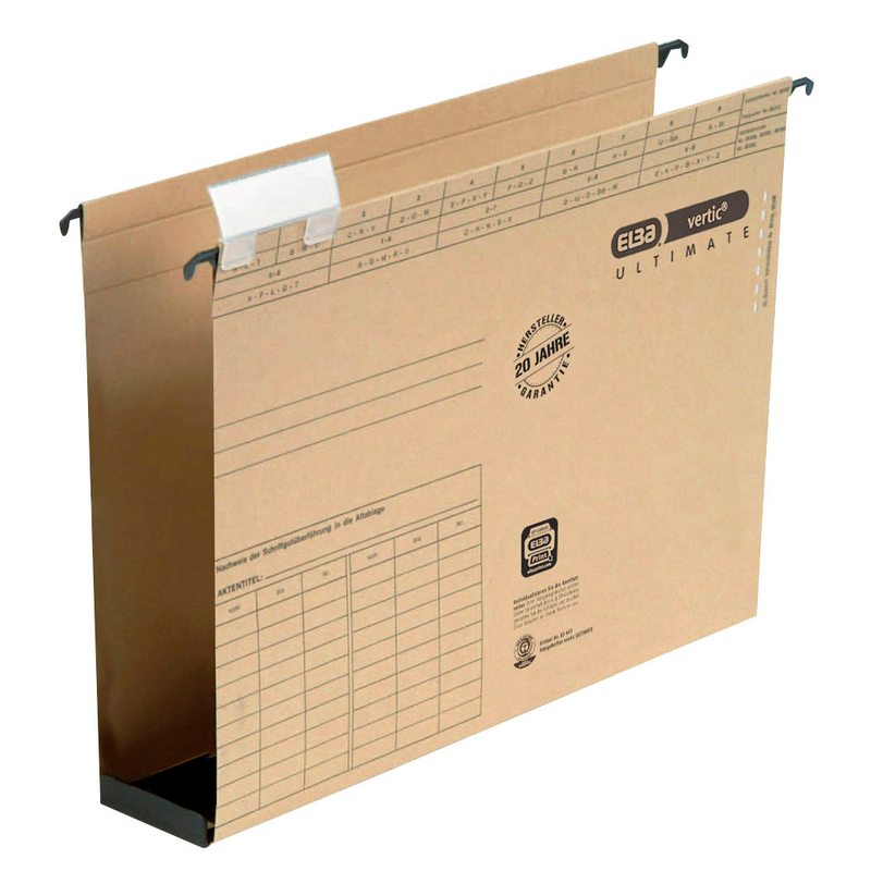 ELBA Hängesammler vertic ULTIMATE naturbraun Boden: 6,0 cm, 25 St.