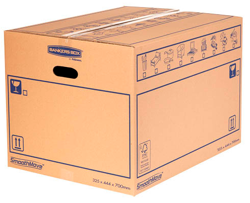 Bankers Box Umzugskartons SmoothMove Standard 70,5 x 45,0 x 33,0 cm, 10 St.