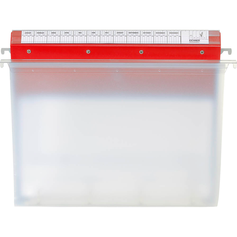 BOI Patienten-Dokumentations-Hängemappe 2-Ringe Click 2 Stationär rot Boden: 2,5 cm, 1 St.