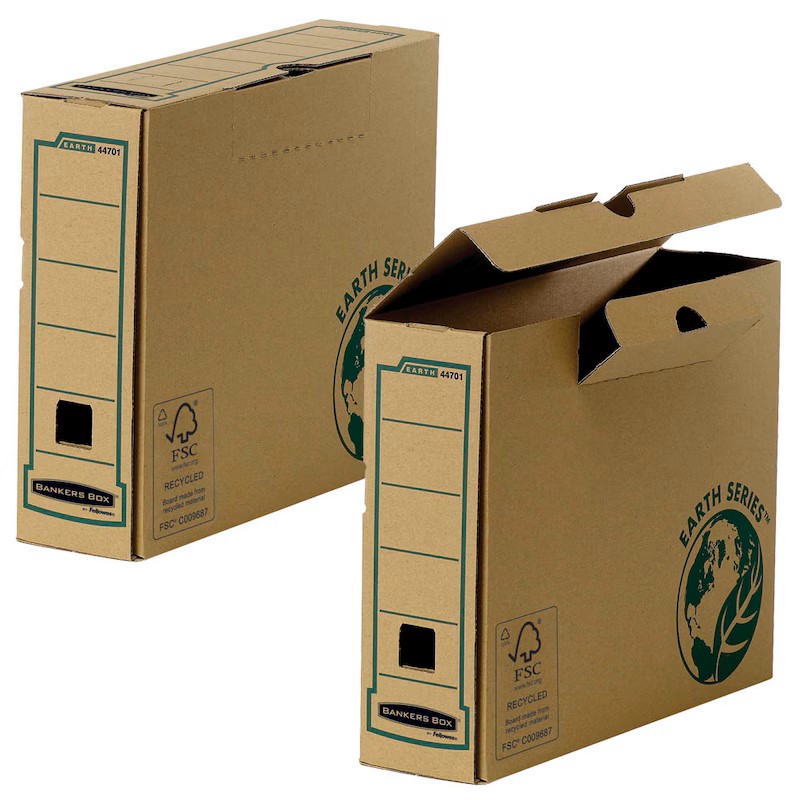 Bankers Box Archivboxen Earth Series 80mm A4 braun 8,0 x 31,9 x 25,4 cm, 20 St.