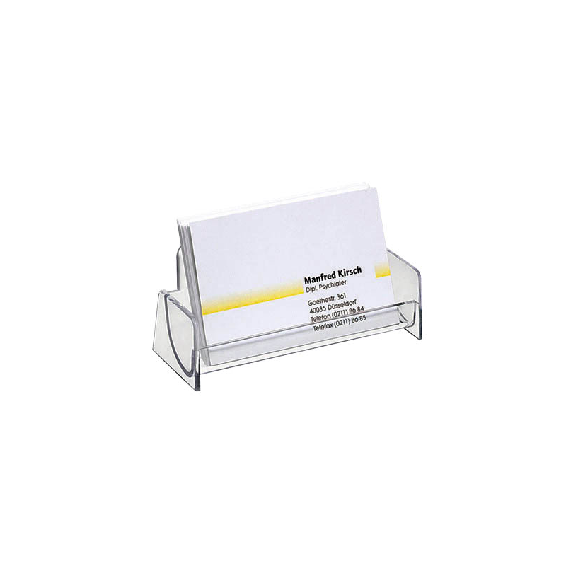 SIGEL Visitenkartenhalter glasklar, für bis zu 50 Visitenkarten