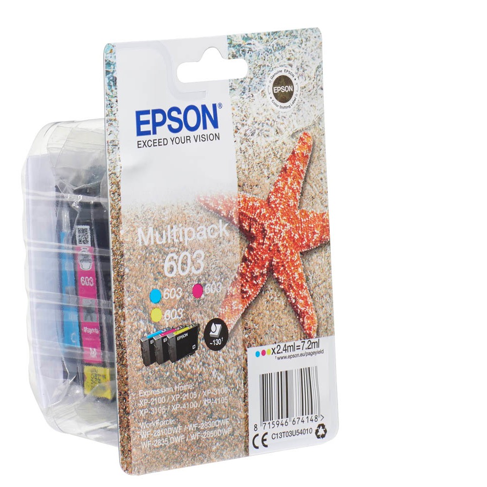 Epson 603 / C13T03U54010 Tinten Multipack CMY (3er Set)