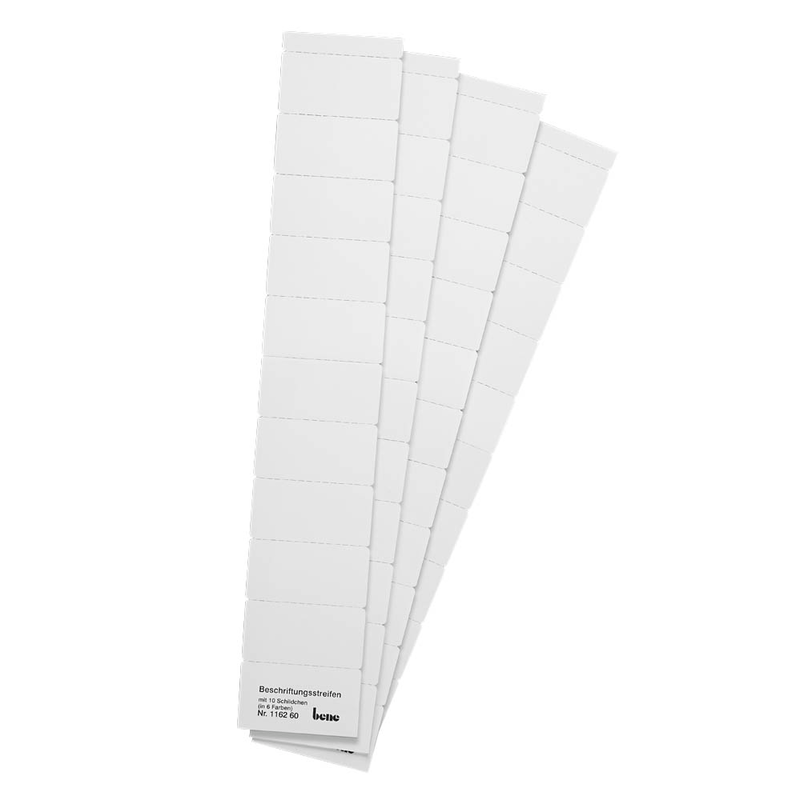 bene Beschriftungsschilder für Hängeregister Vetro Mobil weiß, 50 St.