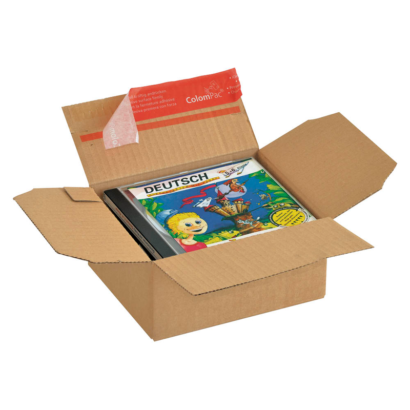 ColomPac® Versandkartons Blitzbodenkartons 16,4 x 13,9 x 8,0 cm, 10 St.