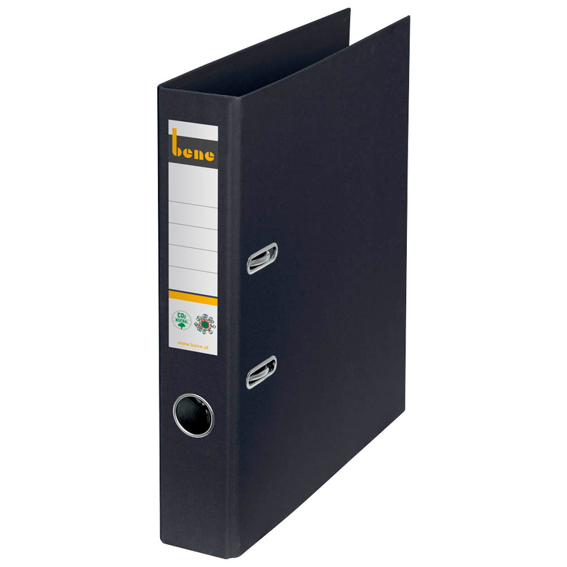 bene No.1 Ordner schwarz Karton 5,2 cm DIN A4, 1 St.