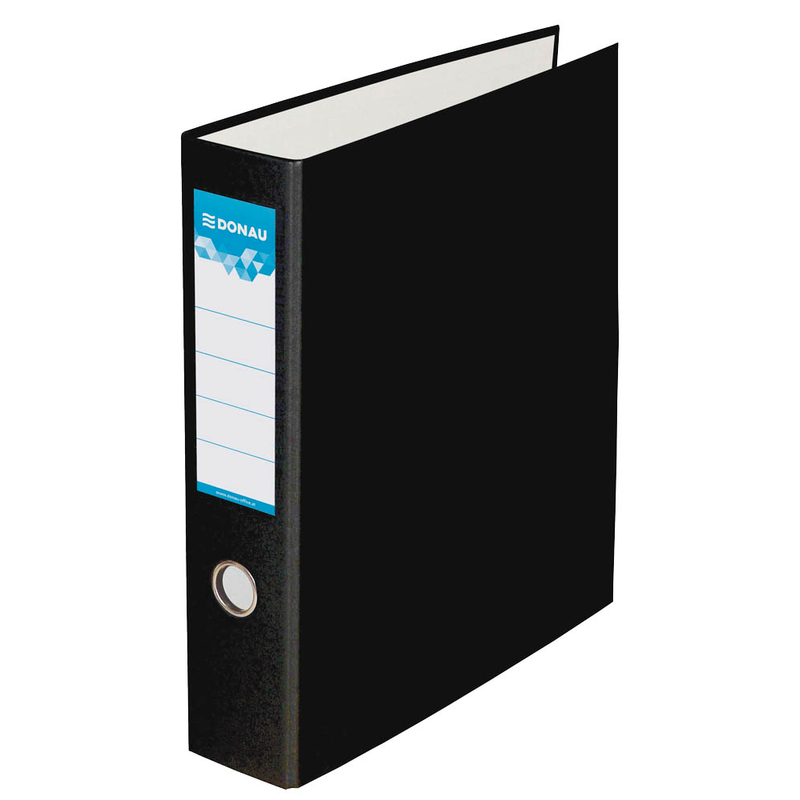 DONAU Doppelordner schwarz Karton 7,5 cm, 1 St.