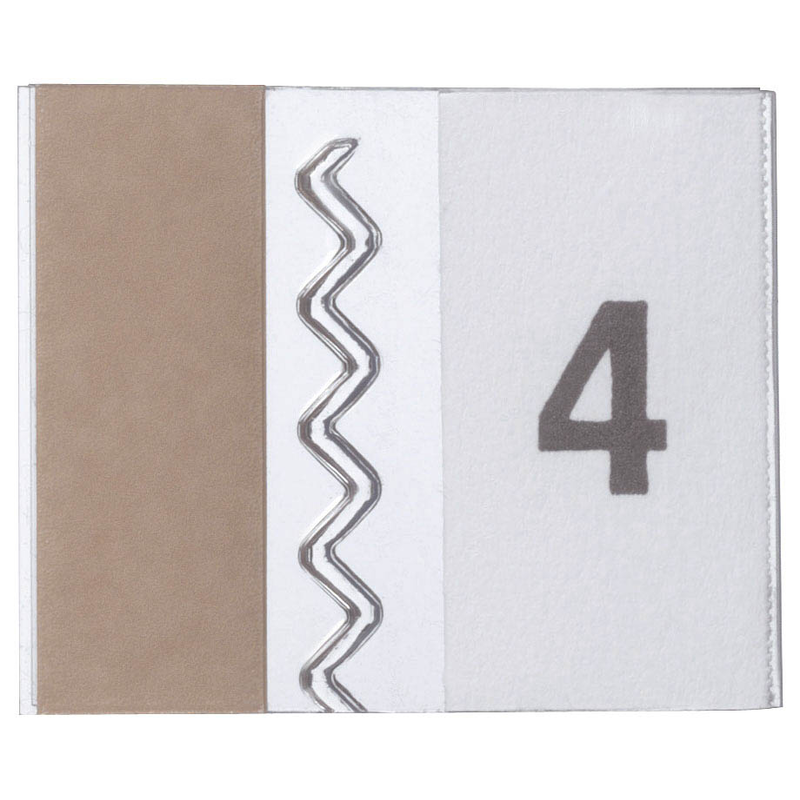 DURABLE Vollsichtreiter selbstklebend TABFIX transparent, 5 St.