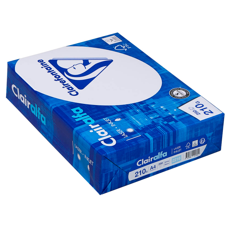Clairefontaine Kopierpapier Clairalfa DIN A4 210 g/qm 250 Blatt