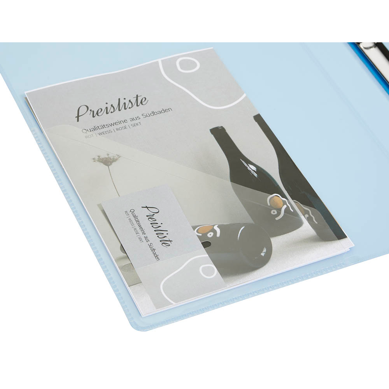 EICHNER Präsentationsringbuch 2-Ringe blau-transparent 2,5 cm DIN A4, 1 St.