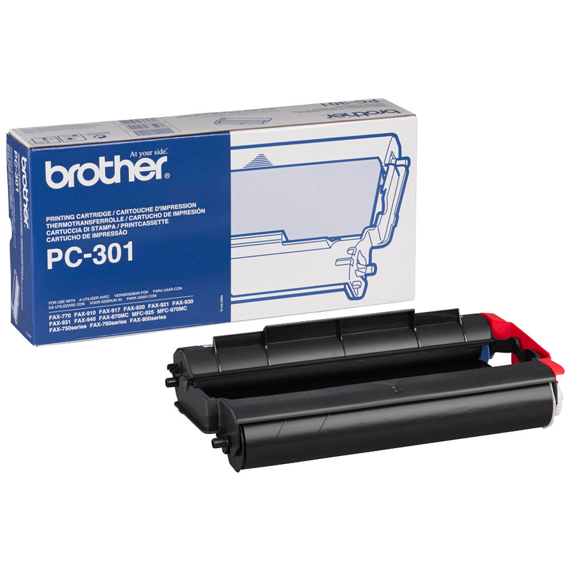 Brother PC-301 Thermo-Druckfolie schwarz 1 Rolle