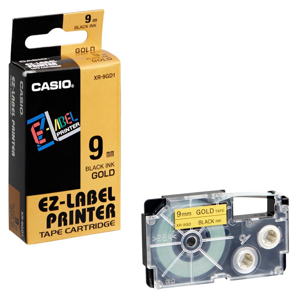 Casio XR-9GD Farbband Schwarz auf Gold