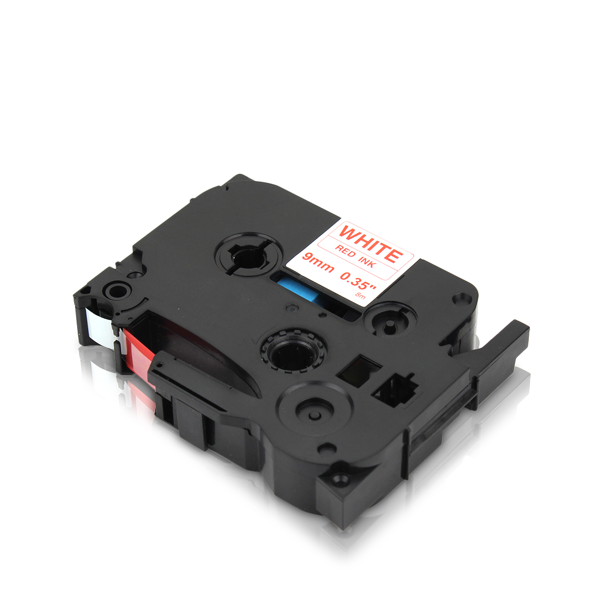 Alternativ zu Brother TZe-222 P-Touch Schriftband 9mm rot/weiss