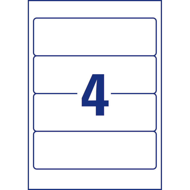 40 AVERY Zweckform Ordneretiketten LR4761-10 weiß