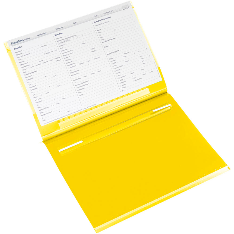 BOI Planettentasche Stan 1 Kunststoff gelb DIN A4 1x Lang-Außenheftung (Sondermaß von 27,5 cm), 1 St.