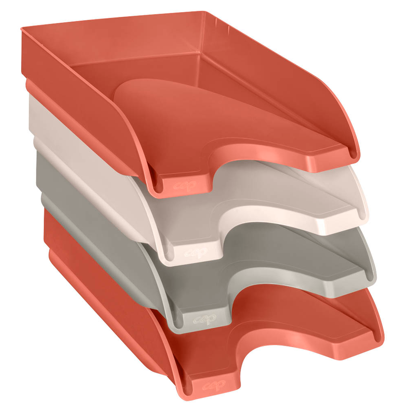 cep Briefablagen-Set TERRA NOVA 2x teracotta, 1x sand, 1x beige DIN A4, 4 St.